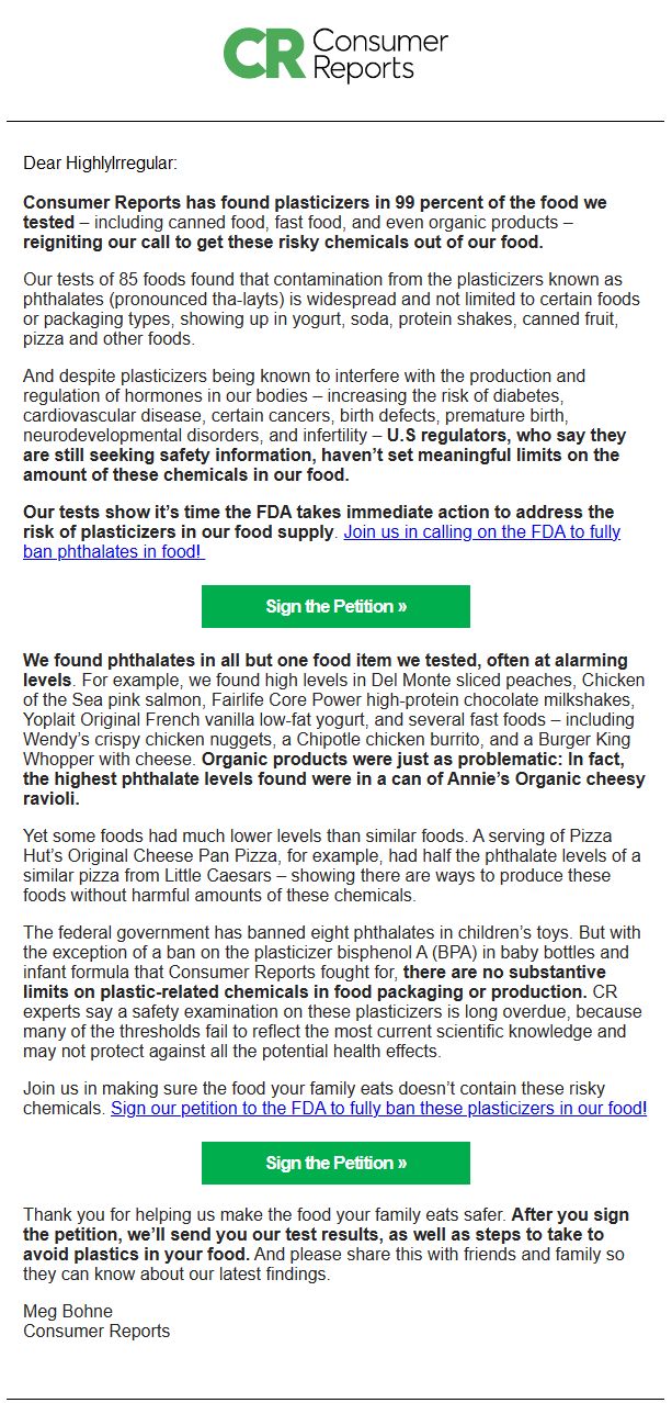Consumer reports email - plasticizers and phthalates.jpg