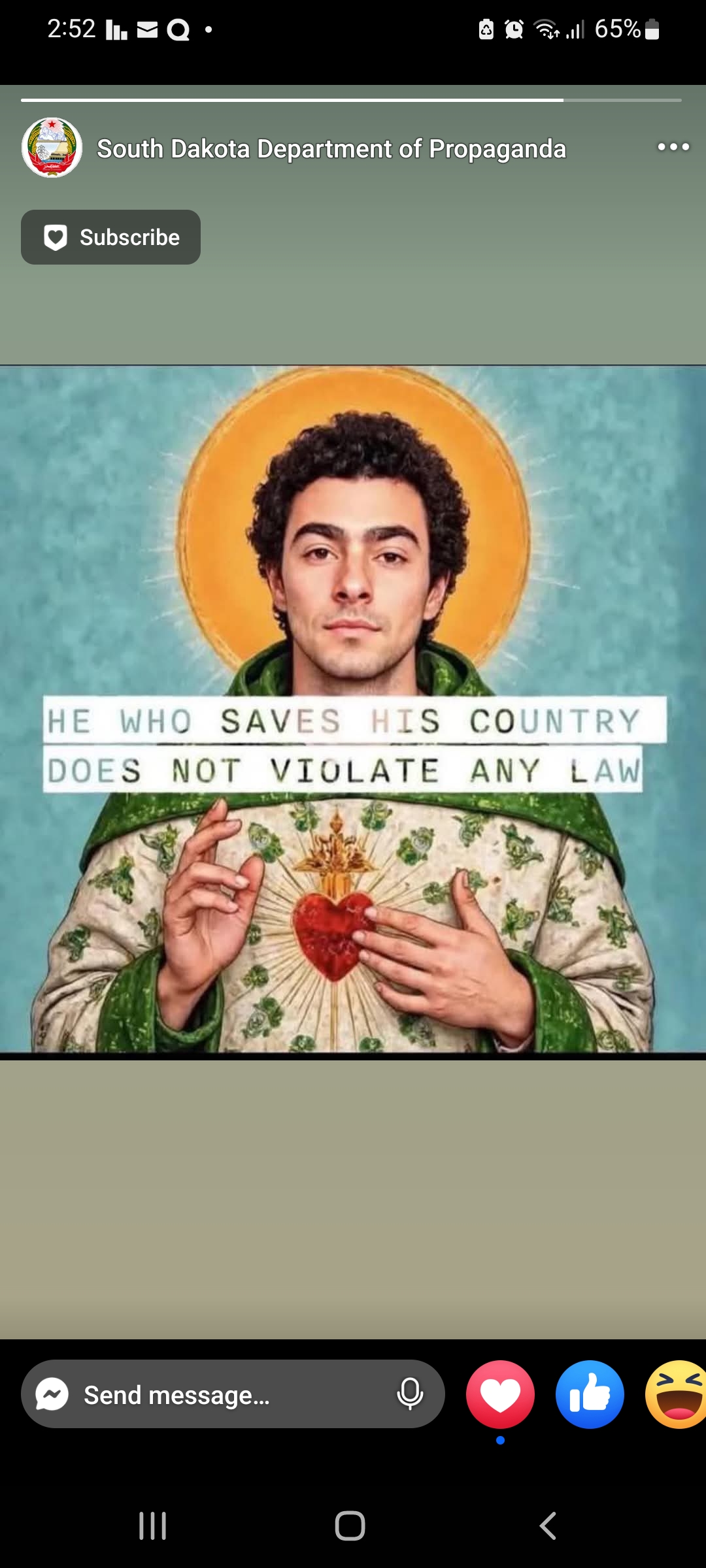 This is something Trump said, in the context of Saint Luigi.